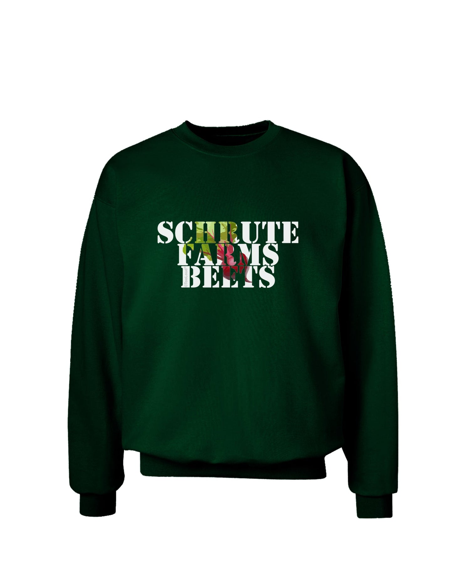 Schrute Farms Beets Adult Dark Sweatshirt by TooLoud-Sweatshirts-TooLoud-Deep-Forest-Green-Small-Davson Sales