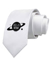 Sci-Fi Mom - Mother's Day Design Printed White Necktie