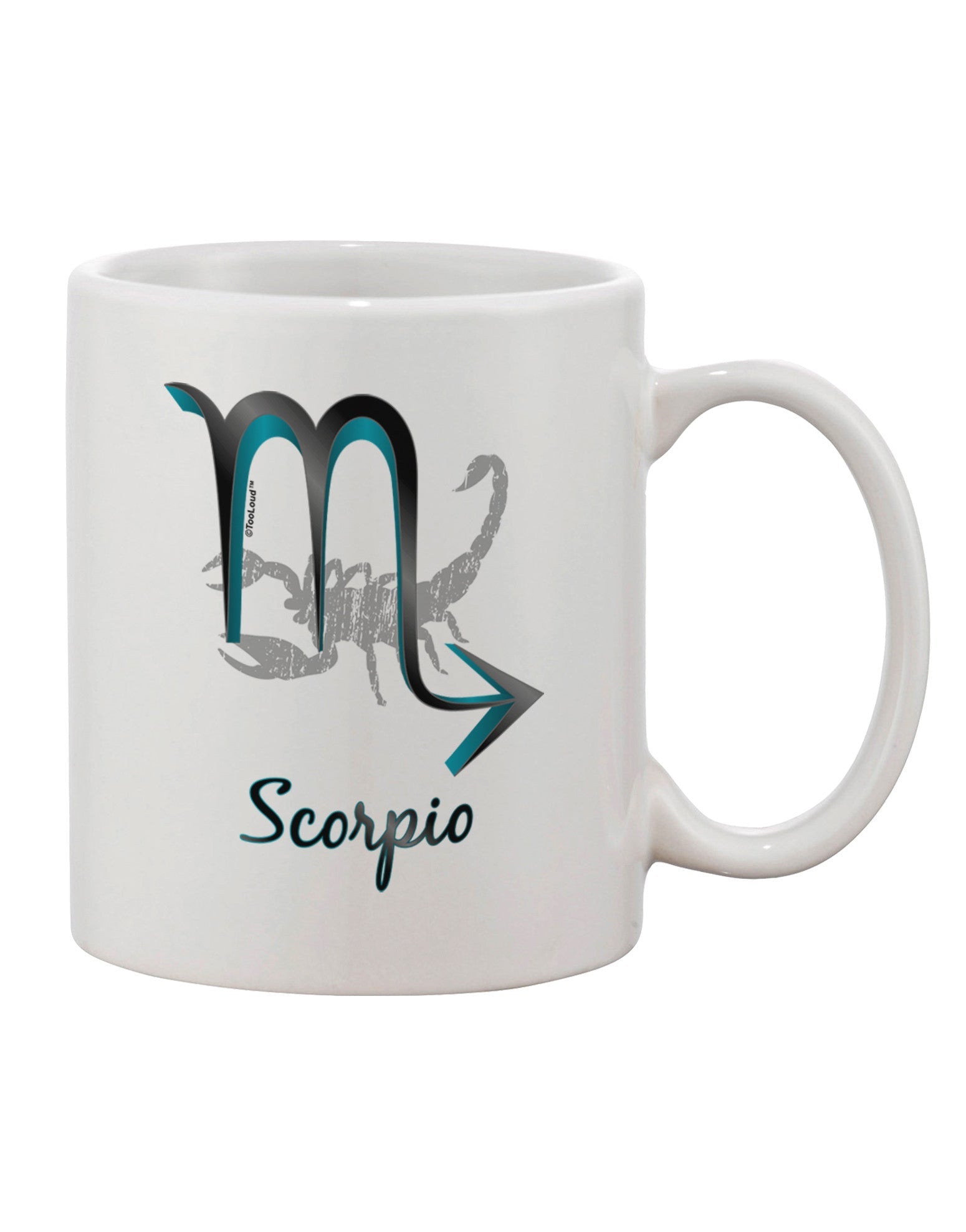 Scorpio Symbol Adorned 11 oz Coffee Mug - TooLoud-11 OZ Coffee Mug-TooLoud-White-Davson Sales