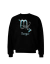 Scorpio Symbol Adult Dark Sweatshirt-Sweatshirts-TooLoud-Black-Small-Davson Sales