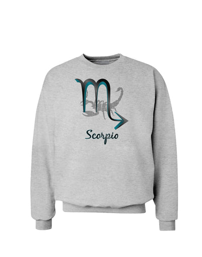 Scorpio Symbol Sweatshirt-Sweatshirts-TooLoud-AshGray-Small-Davson Sales