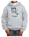 Scorpio Symbol Youth Hoodie Pullover Sweatshirt-Youth Hoodie-TooLoud-Ash-XS-Davson Sales