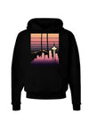 Seattle Skyline Sunrise Dark Hoodie Sweatshirt-Hoodie-TooLoud-Black-Small-Davson Sales