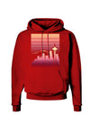 Seattle Skyline Sunrise Dark Hoodie Sweatshirt-Hoodie-TooLoud-Red-Small-Davson Sales