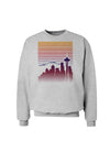 Seattle Skyline Sunrise Sweatshirt-Sweatshirts-TooLoud-AshGray-Small-Davson Sales