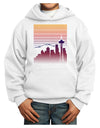 Seattle Skyline Sunrise Youth Hoodie Pullover Sweatshirt-Youth Hoodie-TooLoud-White-XS-Davson Sales