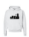 Seattle Skyline with Space Needle Hoodie Sweatshirt by TooLoud-Hoodie-TooLoud-White-Small-Davson Sales