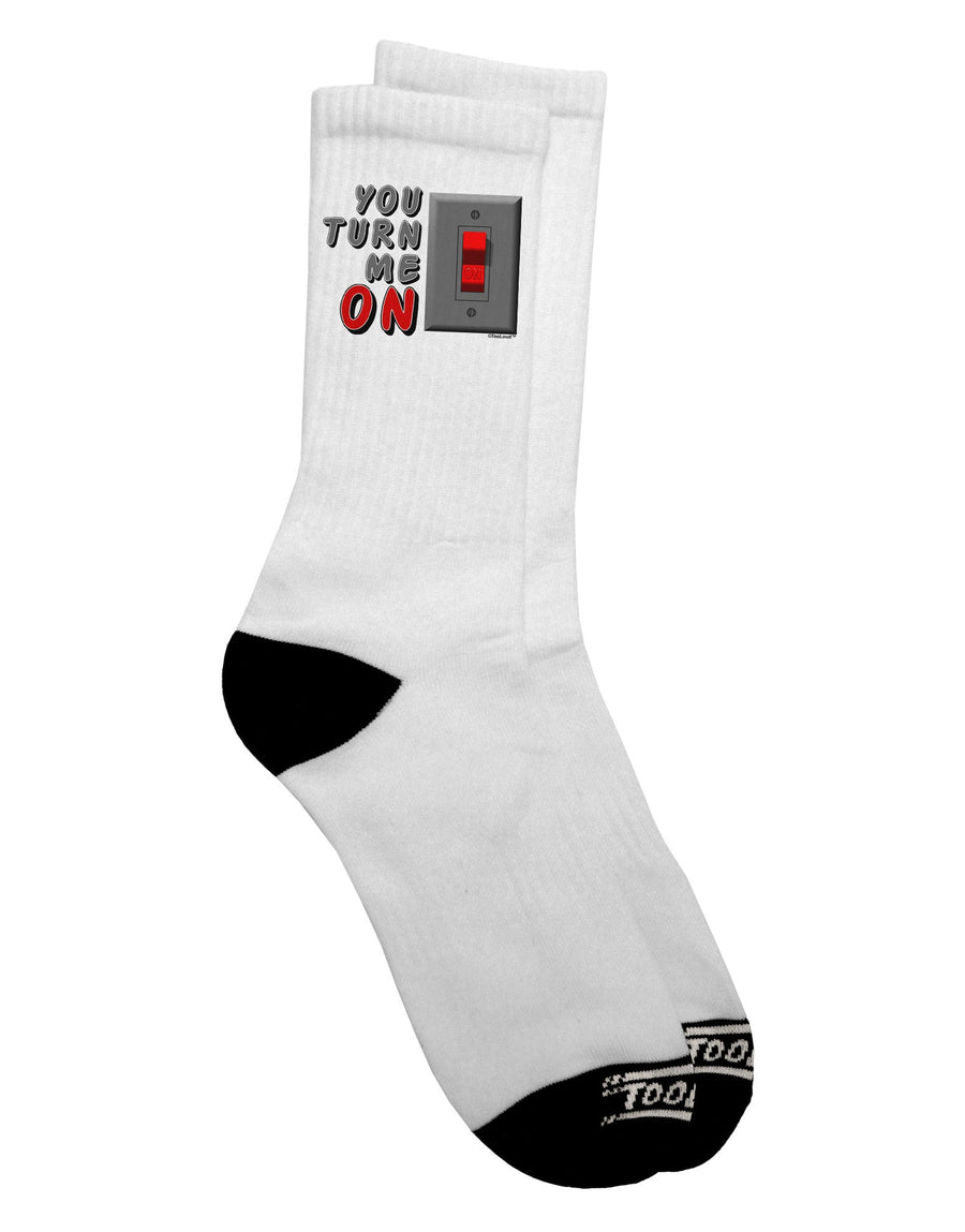 Seductive Adult Crew Socks with a Playful Twist - TooLoud-Socks-TooLoud-White-Ladies-4-6-Davson Sales