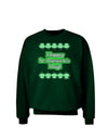 Seeing Double St. Patrick's Day Adult Dark Sweatshirt-Sweatshirts-TooLoud-Deep-Forest-Green-Small-Davson Sales