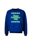 Seeing Double St. Patrick's Day Adult Dark Sweatshirt-Sweatshirts-TooLoud-Deep-Royal-Blue-Small-Davson Sales
