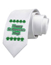 Seeing Double St. Patrick's Day Printed White Necktie