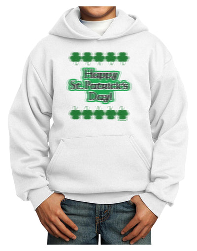 Seeing Double St. Patrick's Day Youth Hoodie Pullover Sweatshirt-Youth Hoodie-TooLoud-White-XS-Davson Sales