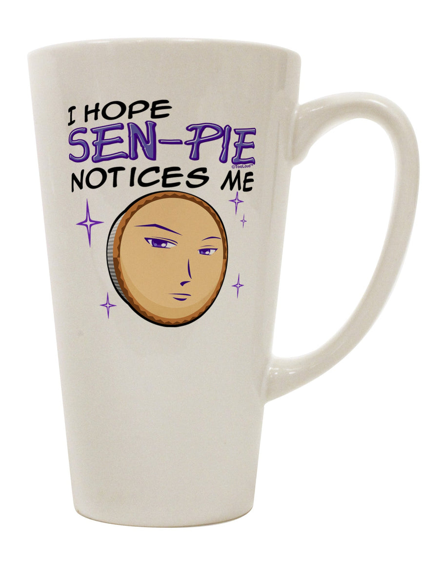 Sen-Pie 16 Ounce Conical Latte Coffee Mug - Perfect for Coffee Connoisseurs-Conical Latte Mug-TooLoud-White-Davson Sales