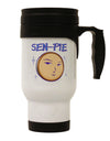 Sen-Pie Sama Kun San Chan Stainless Steel 14oz Travel Mug-Travel Mugs-TooLoud-White-Davson Sales