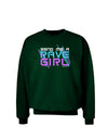 Send Me A Rave Girl Adult Dark Sweatshirt-Sweatshirts-TooLoud-Deep-Forest-Green-Small-Davson Sales