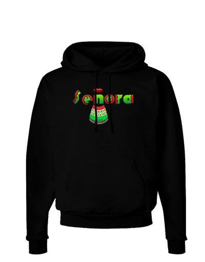 Senora Poncho Dark Hoodie Sweatshirt-Hoodie-TooLoud-Black-Small-Davson Sales