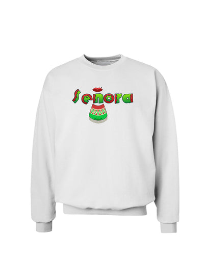 Senora Poncho Sweatshirt-Sweatshirt-TooLoud-White-Small-Davson Sales