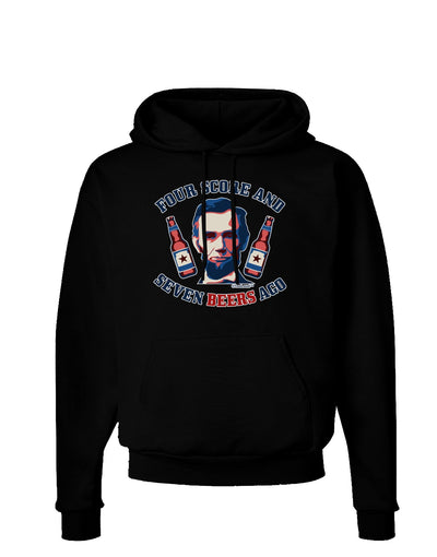 Seven Beers Ago - Lincoln Dark Hoodie Sweatshirt-Hoodie-TooLoud-Black-Small-Davson Sales