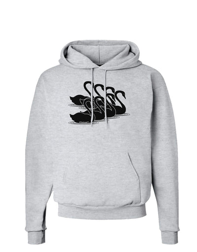 Seven Swans A Swimming Hoodie Sweatshirt-Hoodie-TooLoud-AshGray-Small-Davson Sales