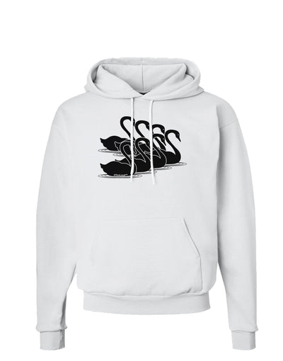 Seven Swans A Swimming Hoodie Sweatshirt-Hoodie-TooLoud-White-Small-Davson Sales