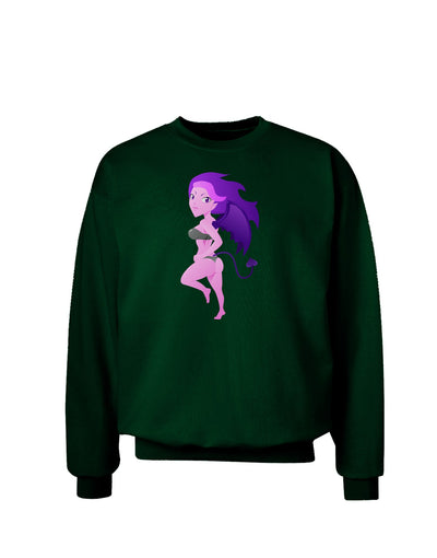 Sexy Succubus - Halloween Design Adult Dark Sweatshirt-Sweatshirts-TooLoud-Deep-Forest-Green-Small-Davson Sales