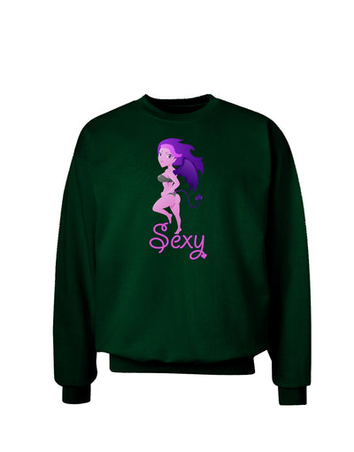 Sexy Succubus - Sexy Text Adult Dark Sweatshirt-Sweatshirts-TooLoud-Deep-Forest-Green-Small-Davson Sales