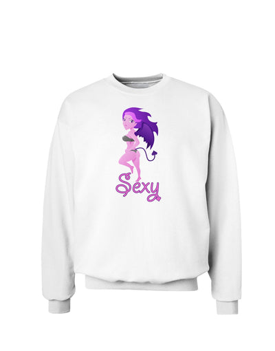 Sexy Succubus - Sexy Text Sweatshirt-Sweatshirts-TooLoud-White-Small-Davson Sales