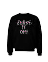 Shake It Off Text Cute with Hearts Adult Dark Sweatshirt by TooLoud-Sweatshirts-TooLoud-Black-Small-Davson Sales