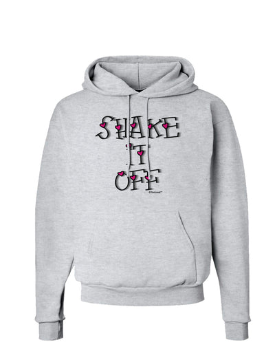 Shake It Off Text Cute with Hearts Hoodie Sweatshirt by TooLoud-Hoodie-TooLoud-AshGray-Small-Davson Sales