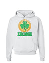 Shamrock Button - Irish Hoodie Sweatshirt by TooLoud-Hoodie-TooLoud-White-Small-Davson Sales