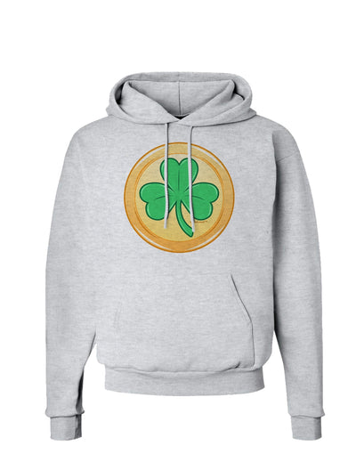 Shamrock Button Vector Design Hoodie Sweatshirt by TooLoud-Hoodie-TooLoud-AshGray-Small-Davson Sales