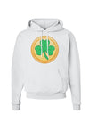 Shamrock Button Vector Design Hoodie Sweatshirt by TooLoud-Hoodie-TooLoud-White-Small-Davson Sales