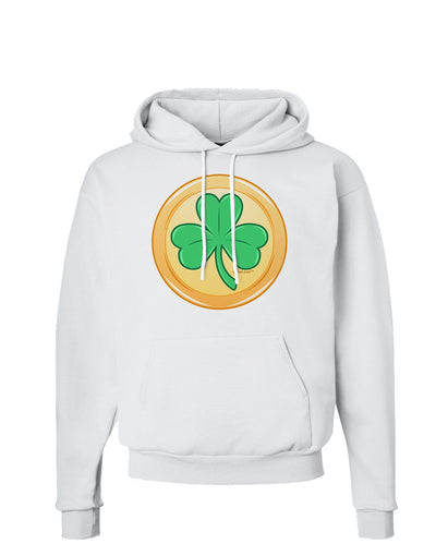 Shamrock Button Vector Design Hoodie Sweatshirt by TooLoud-Hoodie-TooLoud-White-Small-Davson Sales