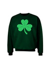 Shamrock Vector Design Adult Dark Sweatshirt by TooLoud-Sweatshirts-TooLoud-Deep-Forest-Green-Small-Davson Sales