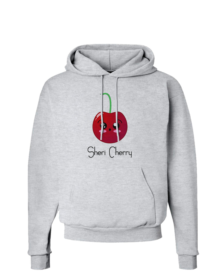 Sheri Cherry Text Hoodie Sweatshirt-Hoodie-TooLoud-White-Small-Davson Sales