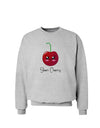 Sheri Cherry Text Sweatshirt-Sweatshirts-TooLoud-AshGray-Small-Davson Sales