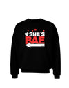 She's BAE - Left Arrow Adult Dark Sweatshirt-Sweatshirts-TooLoud-Black-Small-Davson Sales