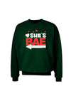 She's BAE - Left Arrow Adult Dark Sweatshirt-Sweatshirts-TooLoud-Deep-Forest-Green-Small-Davson Sales