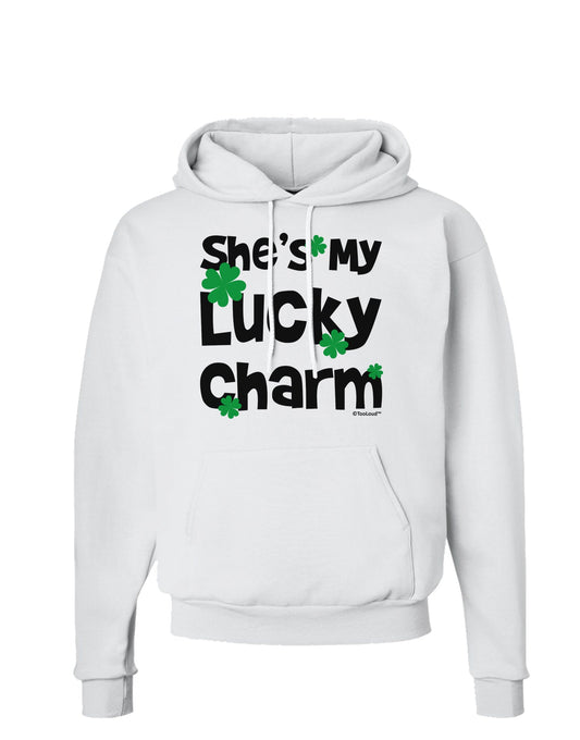 She's My Lucky Charm - Matching Couples Design Hoodie Sweatshirt by TooLoud-Hoodie-TooLoud-White-Small-Davson Sales