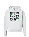 She's My Lucky Charm - Matching Couples Design Hoodie Sweatshirt by TooLoud-Hoodie-TooLoud-White-Small-Davson Sales