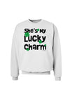 She's My Lucky Charm - Matching Couples Design Sweatshirt by TooLoud-Sweatshirts-TooLoud-White-Small-Davson Sales