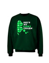 She's My Lucky Charm - Right Adult Dark Sweatshirt-Sweatshirts-TooLoud-Deep-Forest-Green-Small-Davson Sales