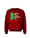 She's My Lucky Charm - Right Adult Dark Sweatshirt-Sweatshirts-TooLoud-Deep-Red-Small-Davson Sales