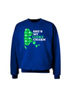 She's My Lucky Charm - Right Adult Dark Sweatshirt-Sweatshirts-TooLoud-Deep-Royal-Blue-Small-Davson Sales