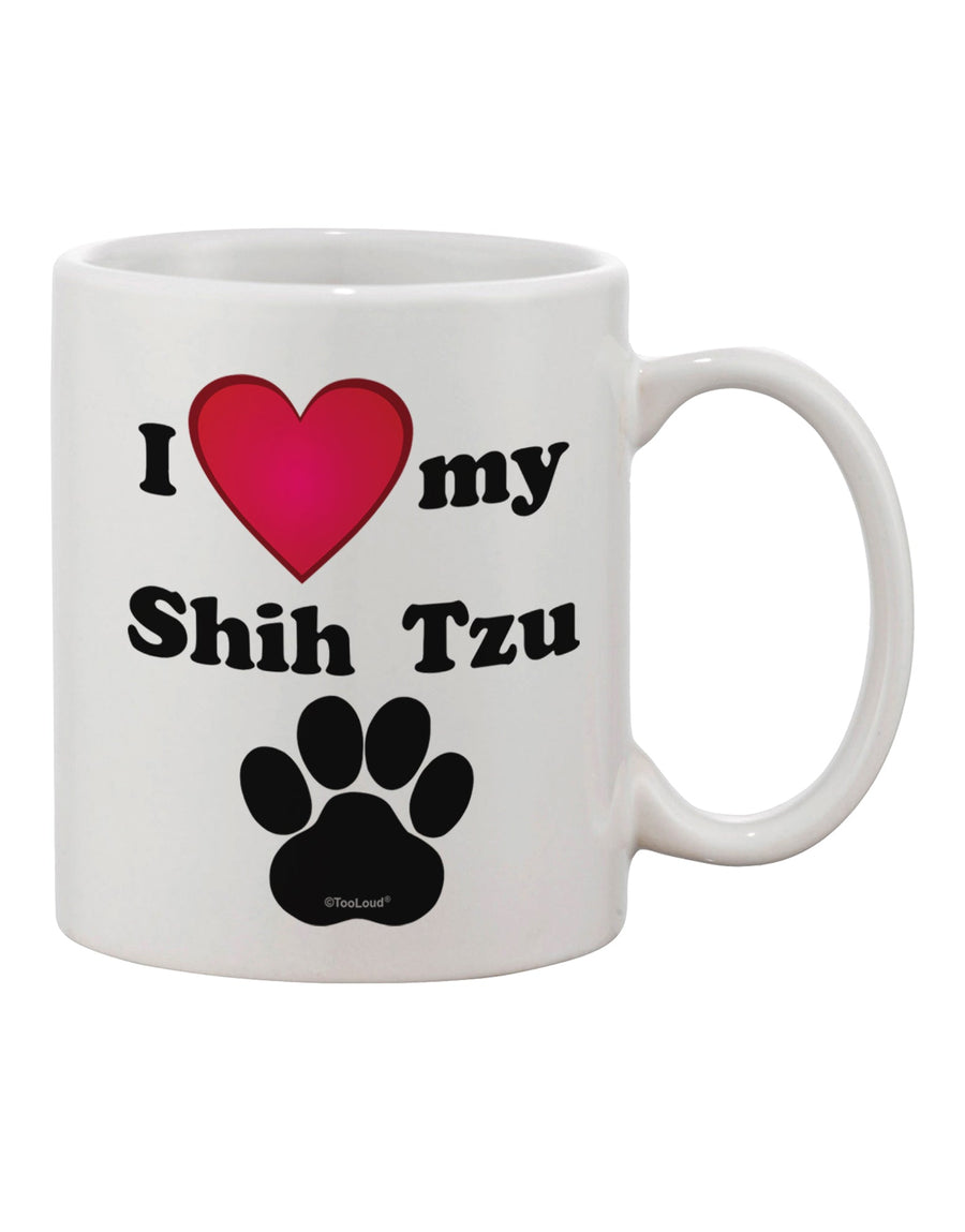 Shih Tzu Lover's Delight 11 oz Coffee Mug - Expertly Crafted by TooLoud-11 OZ Coffee Mug-TooLoud-White-Davson Sales