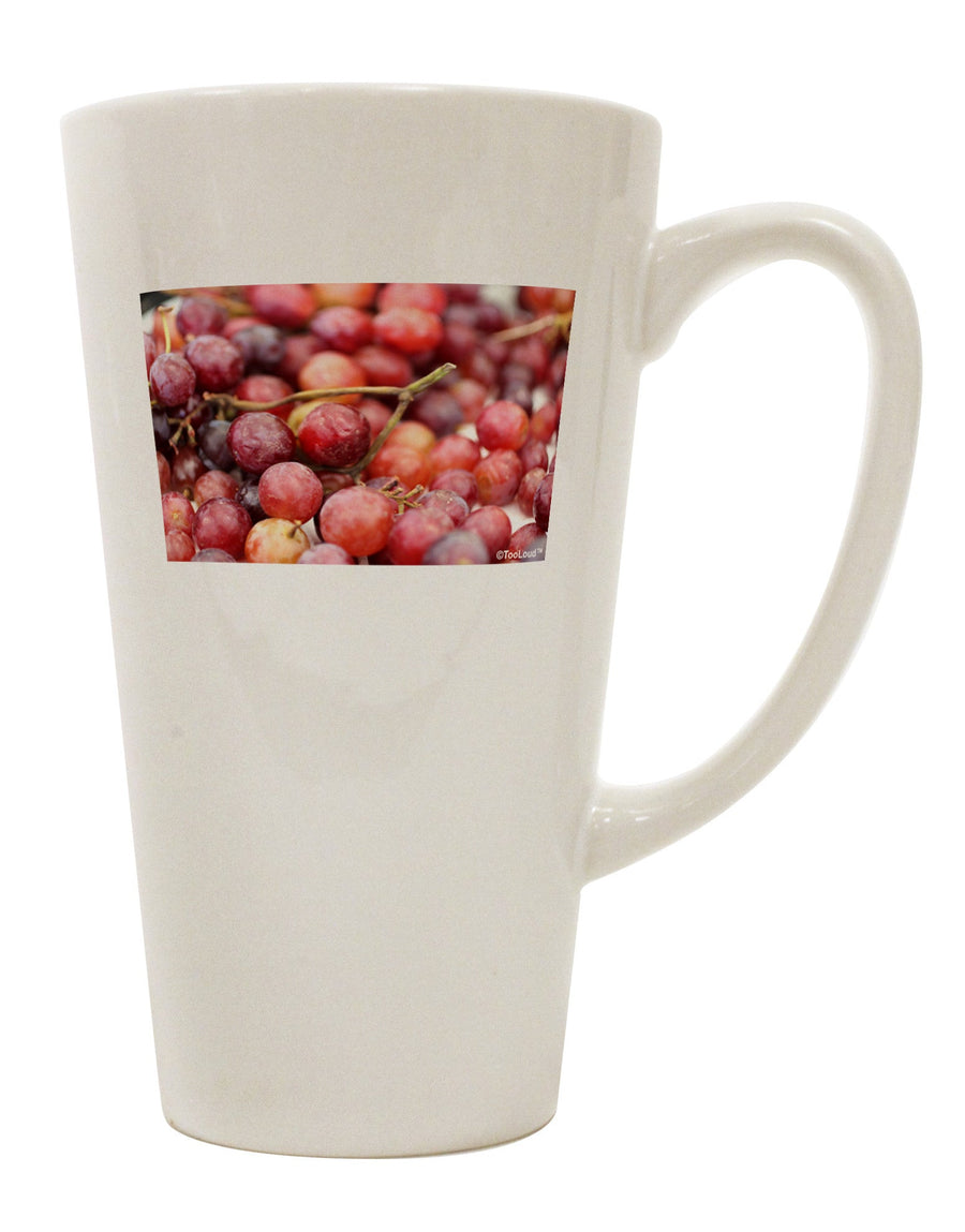 Shop Local - Grapes 16 oz Conical Latte Coffee Mug - TooLoud-Conical Latte Mug-TooLoud-White-Davson Sales