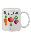 Shop Local - Vegetable Design Printed 11 oz Coffee Mug - TooLoud-11 OZ Coffee Mug-TooLoud-White-Davson Sales