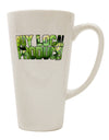 Shop Locally - Green Tomatoes Text 16 oz Conical Latte Coffee Mug - TooLoud-Conical Latte Mug-TooLoud-White-Davson Sales