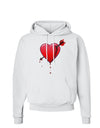 Shot Through the Heart Bleeding Hoodie Sweatshirt by-Hoodie-TooLoud-White-Small-Davson Sales