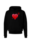 Shot Through the Heart Cute Dark Hoodie Sweatshirt by-Hoodie-TooLoud-Black-Small-Davson Sales